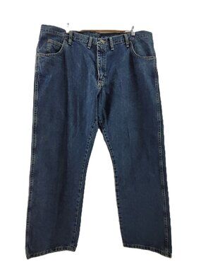 Wrangler Jeans Men's 44x30 Blue Heavy Denim 100% Cotton 31000MT Rugged Wear